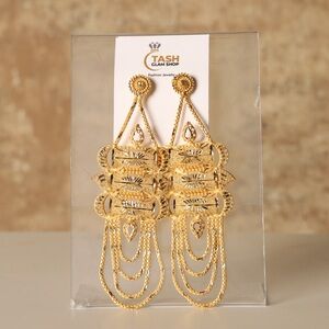 Fashion Jewelry Gold Chandelier Earrings